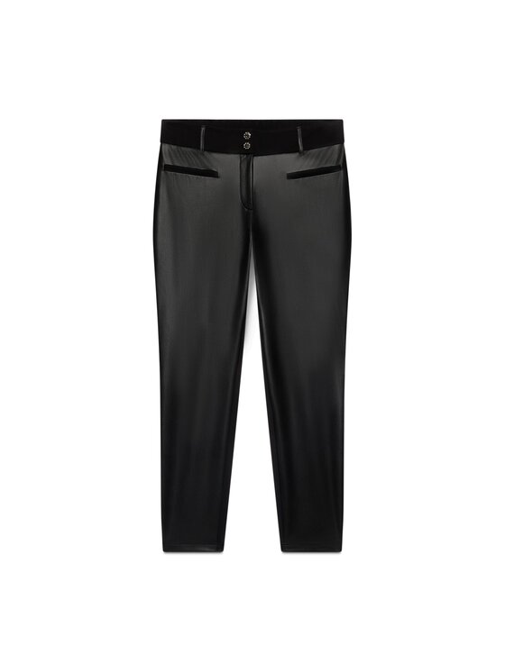 Fiorella Rubino Fiorella Rubino Spodnie materiałowe P715L002519N033 Czarny Skin Fit