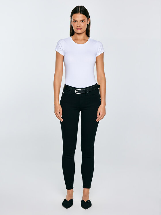 BIG STAR BIG STAR Jeansy MELINDA HIGH WAIST Czarny Skinny Fit