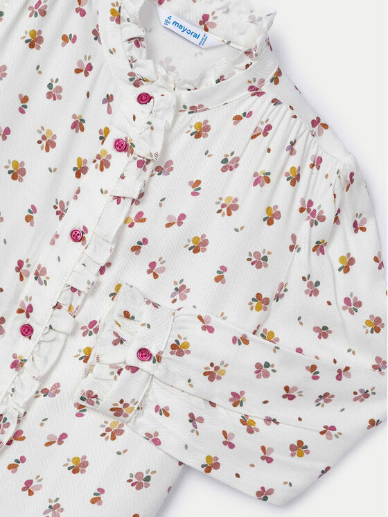 Mayoral Mayoral Сорочка 4117 Écru Regular Fit
