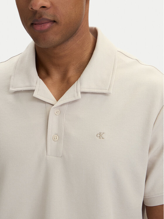 Calvin Klein Jeans Calvin Klein Jeans Polo LV04RF205G Kremowy Regular Fit
