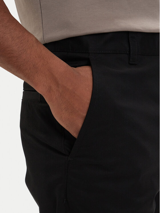 HUGO HUGO Pantaloni din material Genar253 50567257 Negru Slim Fit