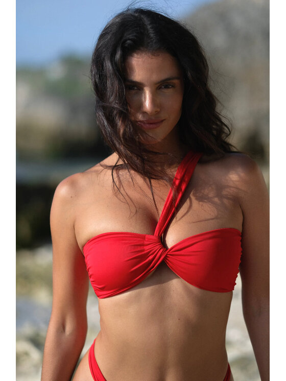 Love and Hate Love and Hate Bikini pezzo sopra Kirei Rosso