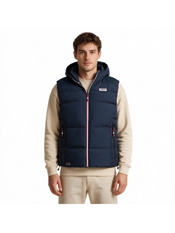 Geographical Norway Geographical Norway Kamizelka WZ6240H/GN-NAVY Granatowy Reglan Fit