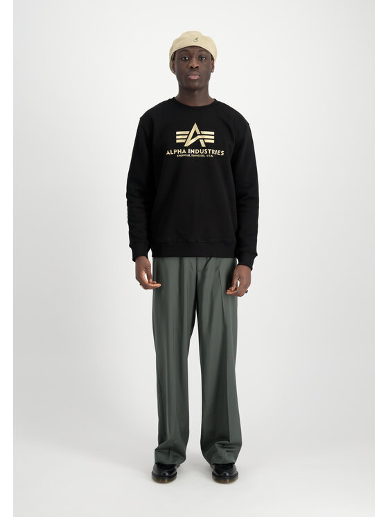 Alpha Industries Alpha Industries Mikina Basic Carbon Sweatshirt Dvojfarebné zlato Regular Fit