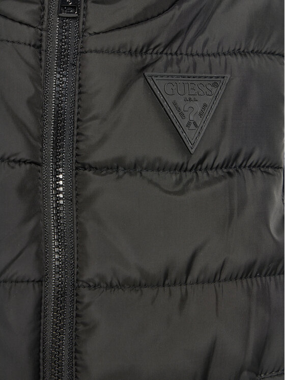 Guess Guess Αμάνικο Μπουφάν H4YT01 WCFM0 Μαύρο Regular Fit