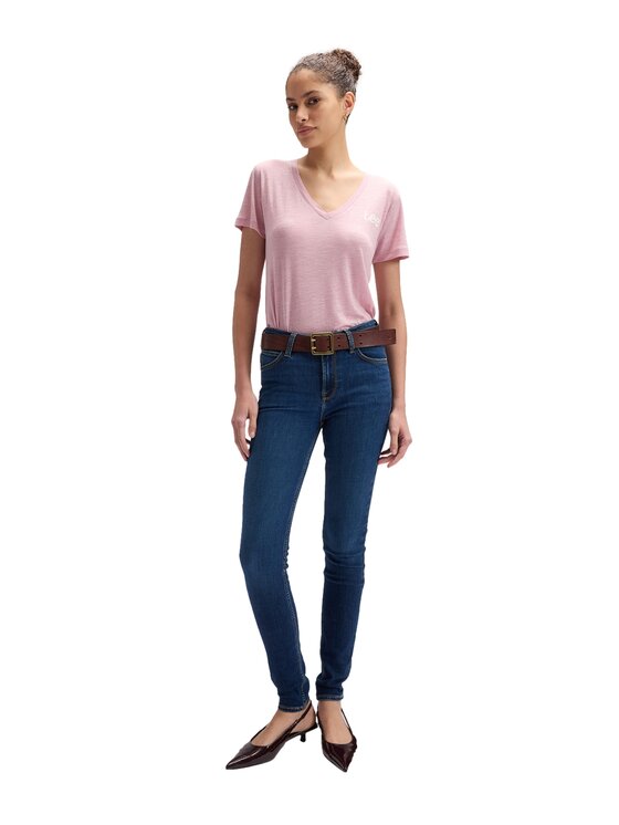 Lee Lee Jeansy 112376761 Granatowy Skinny Fit