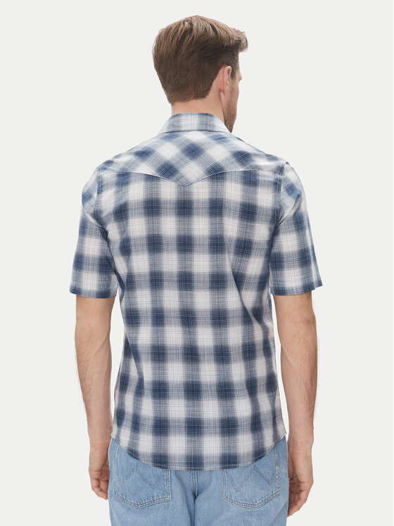 Wrangler Wrangler Marškiniai Western 112362381 Mėlyna Regular Fit