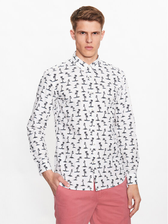 Boss Košeľa Roger_F 50488041 Modrá Slim Fit
