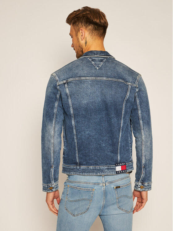 Tommy Jeans Džinsinė striukė Trucker DM0DM08282 Tamsiai mėlyna Regular Fit  • Modivo.lt