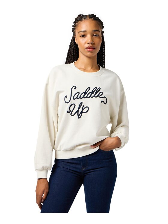 Wrangler Wrangler Bluza 112364504 Biały Oversize