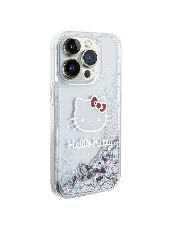 Hello Kitty Hello Kitty Etui na telefon iPhone 15 Pro Srebrny
