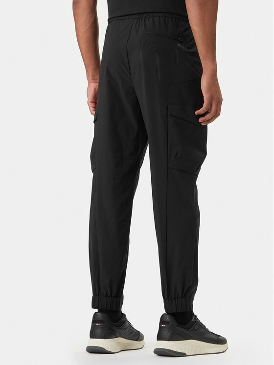 BOSS Boss Pantaloni din material T_Urbanex-CargoLight 50508339 Negru Tapered Fit