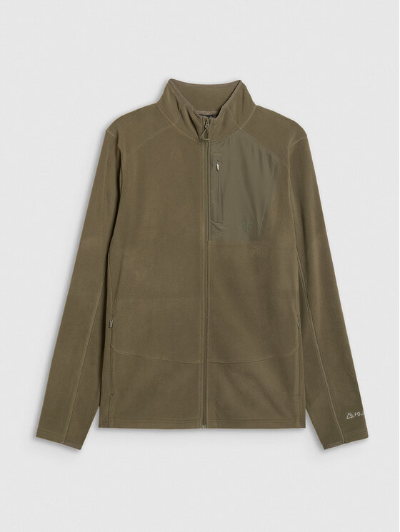 4F 4F Bluza techniczna HALNY Khaki Regular Fit