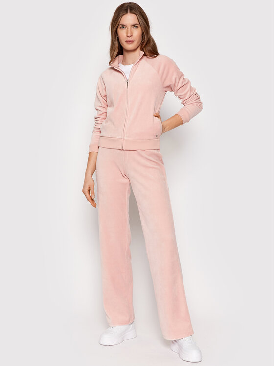 Felpa Chenille W1BQ30 KAWX0 Rosa Regular Fit