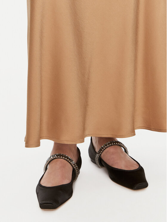 ViCOLO ViCOLO Maxi sukně TB0342 Hnědá Regular Fit
