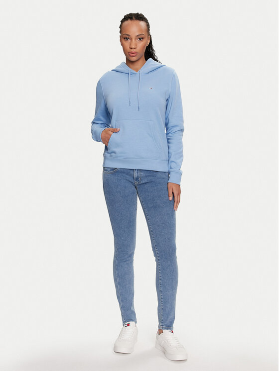 Tommy Jeans Tommy Jeans Sweatshirt Flag DW0DW19727 Blau Regular Fit