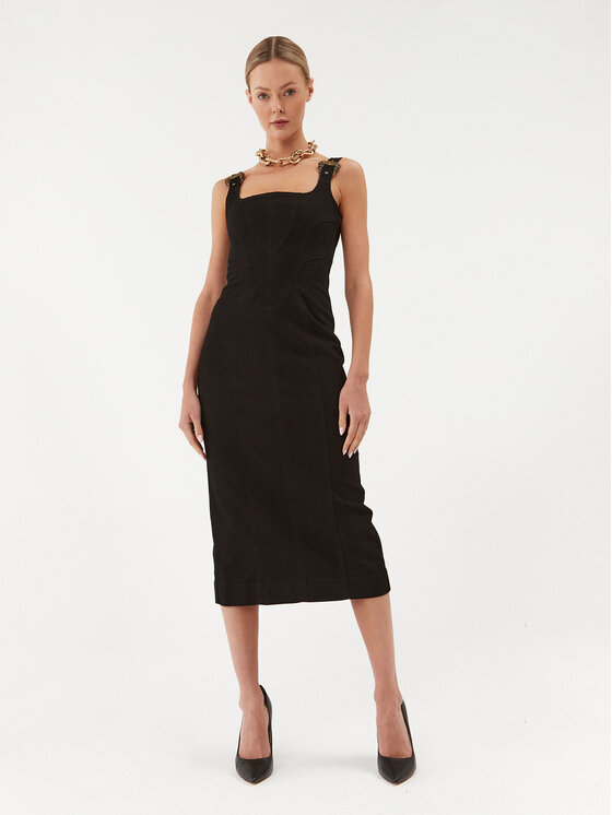 Versace Jeans Couture Rochie de blugi 75HAO950 Negru Slim Fit