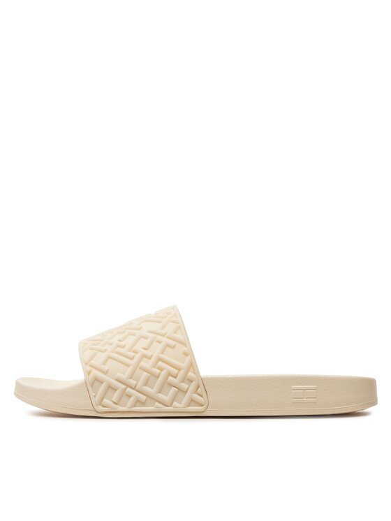Tommy Hilfiger Tommy Hilfiger Nazouváky Th Monogram Pool Slide FW0FW06987 Béžová