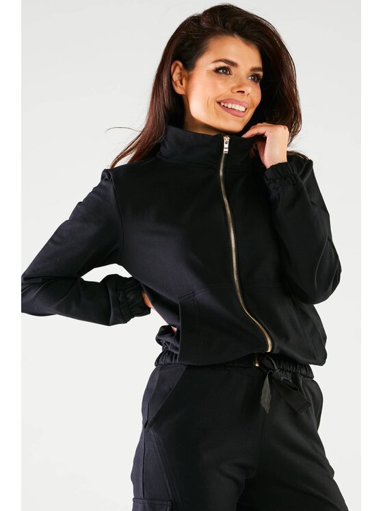 Infinite You Infinite You Bluza M246 Czarny Basic Fit