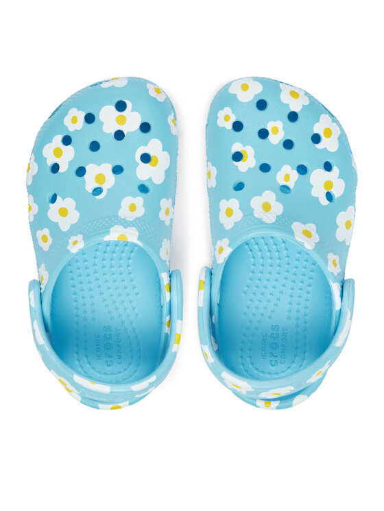 Crocs Crocs Klapki Classic Daisy Clog T 211264 Niebieski