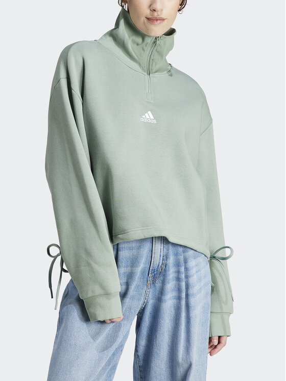 adidas Felpa IR8381 Verde Oversize Modivo