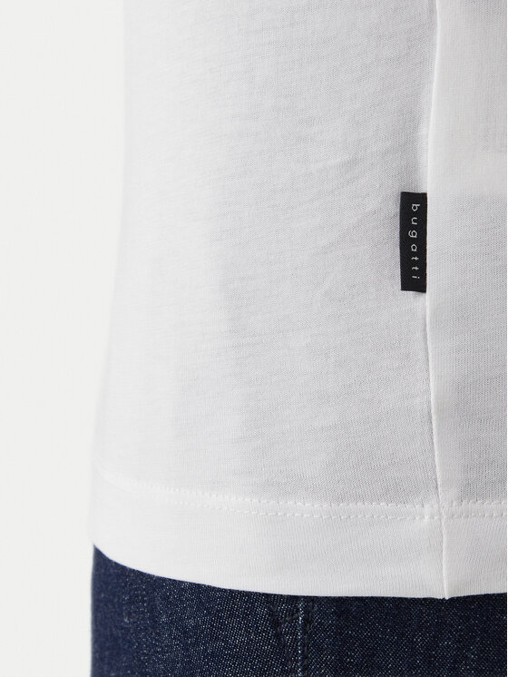 Bugatti Bugatti T-Shirt 8350-75045C Λευκό Regular Fit