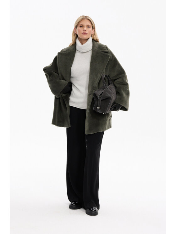 Deni Cler Milano Deni Cler Milano Kurtka przejściowa W-DC-9063-F5-A3-49-1 Zielony Oversize