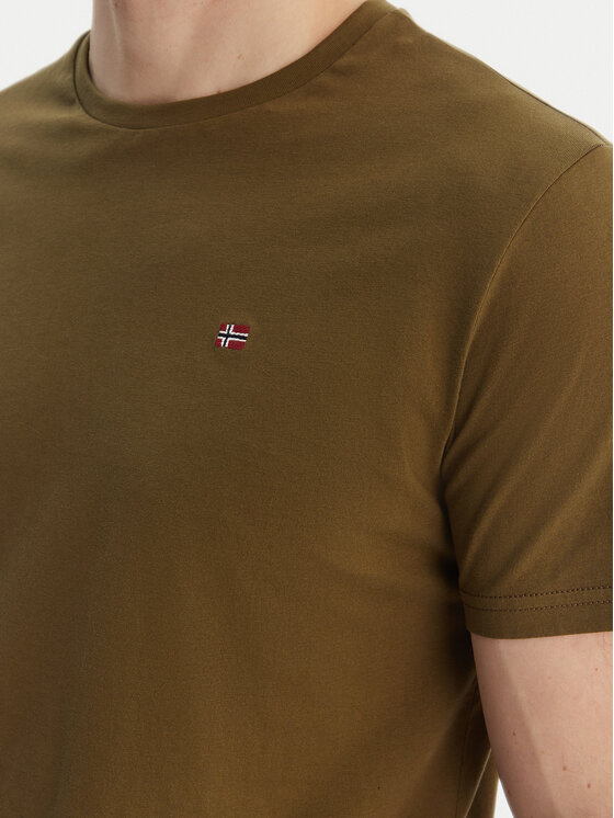 Napapijri Napapijri T-shirt Salis NP0A4H8D Verde Regular Fit
