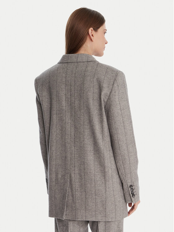 MAX&Co. MAX&Co. Marynarka Iames 2526046084200 Szary Relaxed Fit