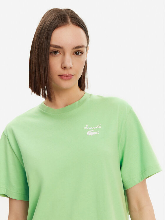 Lacoste Lacoste Každodenní šaty EF9573 Zelená Regular Fit