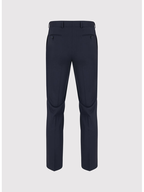 Pako Lorente Pako Lorente Spodnie garniturowe P26WP-6G-015 Granatowy Slim Fit