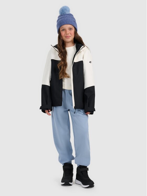 4F 4F Giacca di transizione 4FJRAW25TTJAF1013-20S Nero Regular Fit