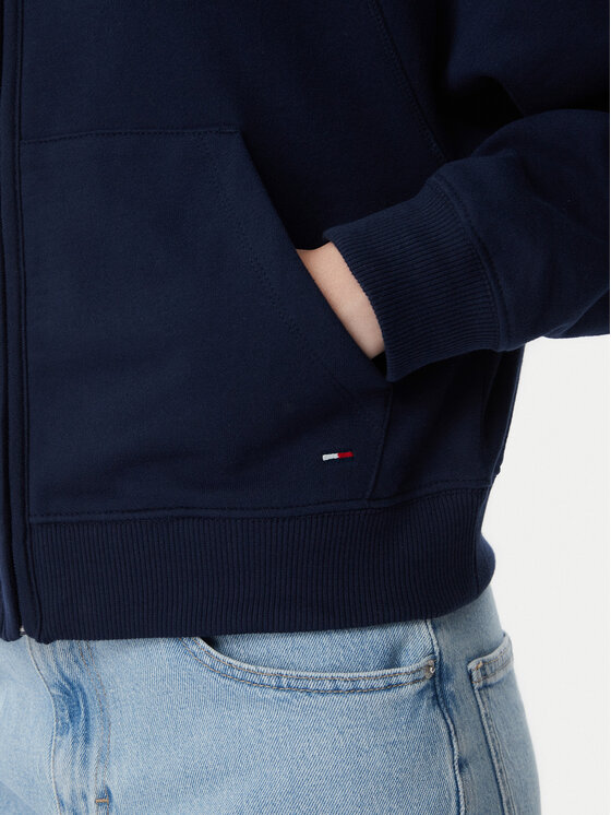 Tommy Jeans Tommy Jeans Суитшърт Flag DW0DW22834 Тъмносин Boxy Fit