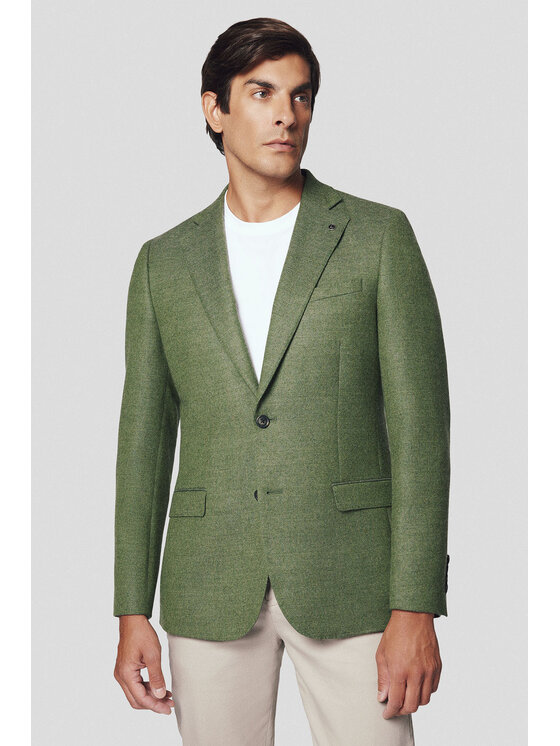 Lancerto Lancerto Marynarka Syracuse MA073224000012 Zielony Slim Fit