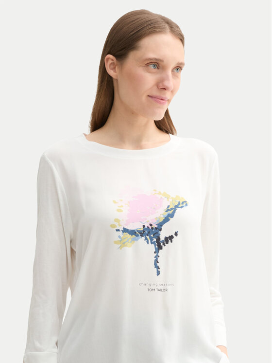 Tom Tailor Tom Tailor Blusa 1043110 Bianco Regular Fit