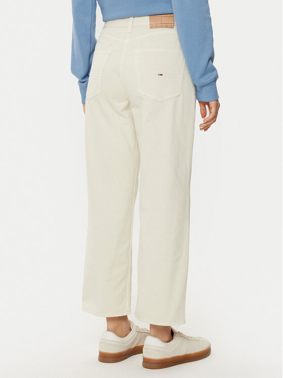 Tommy Jeans Tommy Jeans Blugi DW0DW19392 Écru Straight Fit