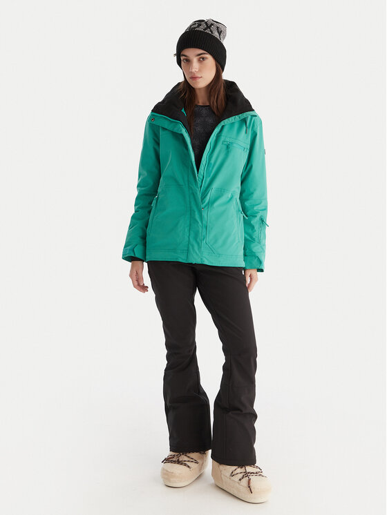 Roxy Roxy Лижна куртка ERJTJ03530 Зелений Regular Fit