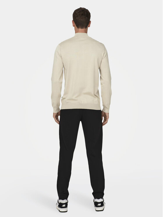 Only & Sons Only & Sons Sweter Wyler 22021264 Beżowy Regular Fit