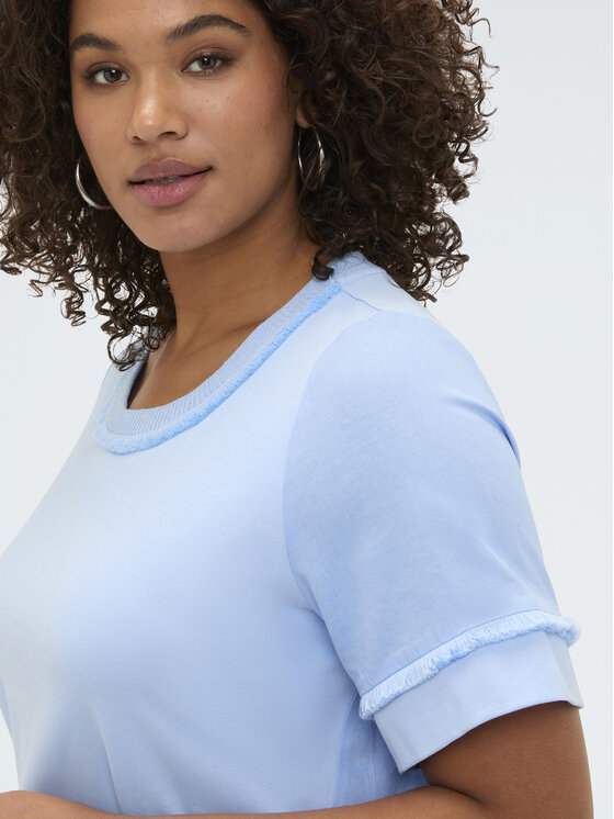 Fiorella Rubino Fiorella Rubino T-shirt G0AOL009171N004 Turchese Over Fit
