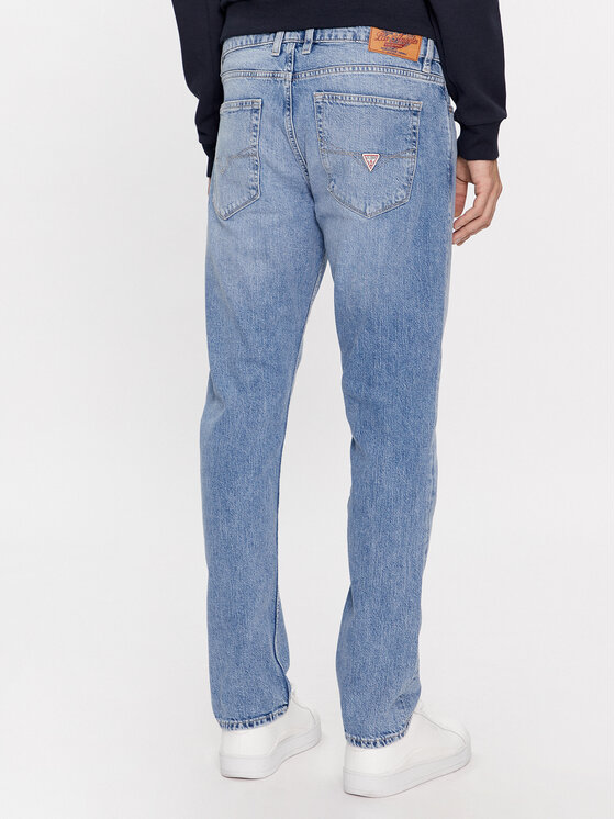 Guess Guess Jeansy M4RAS2 D58M3 Niebieski Slim Fit