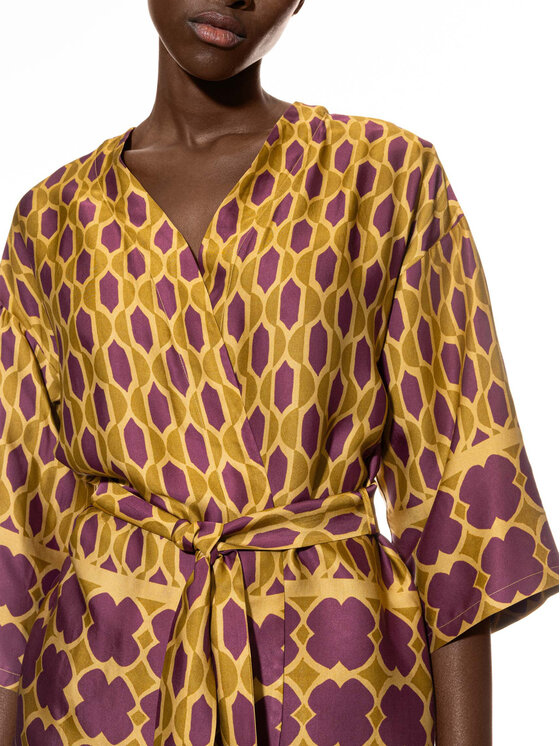Mey Mey Kimono 1210020 Fioletowy Comfortable Fit