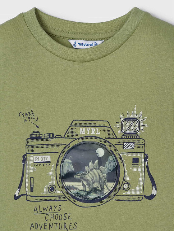 Mayoral Mayoral T-särk 3003 Roheline Regular Fit