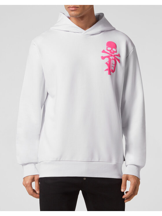PHILIPP PLEIN PHILIPP PLEIN Mikina 491 Biela Regular Fit