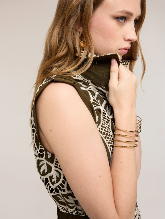 Motivi Motivi Vestito da giorno 7098Q003532N035 Verde Regular Fit