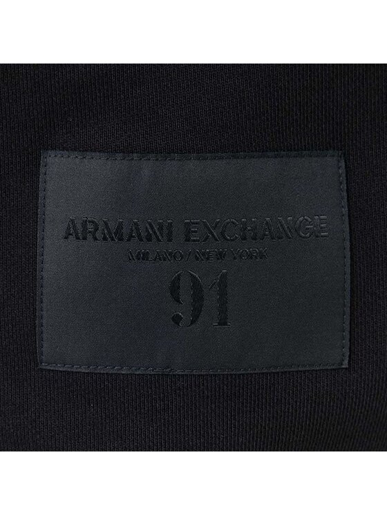Armani Exchange Armani Exchange Mikina 6RZMLM ZJ4XZ 1200 Čierna Regular Fit