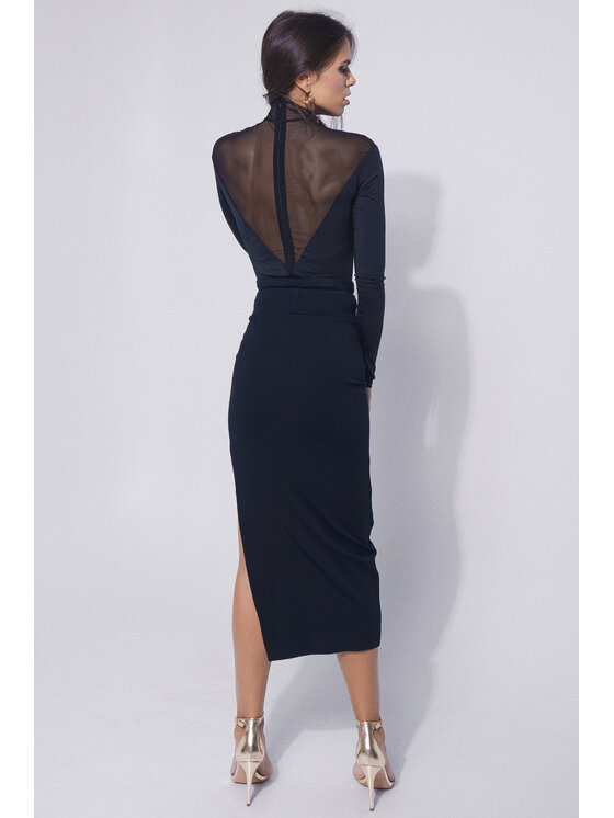 sax35th sax35th Body VENUS Czarny Slim Fit