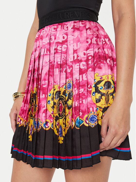 Versace Jeans Couture Versace Jeans Couture Spódnica plisowana 76HAE8P1 Różowy Regular Fit