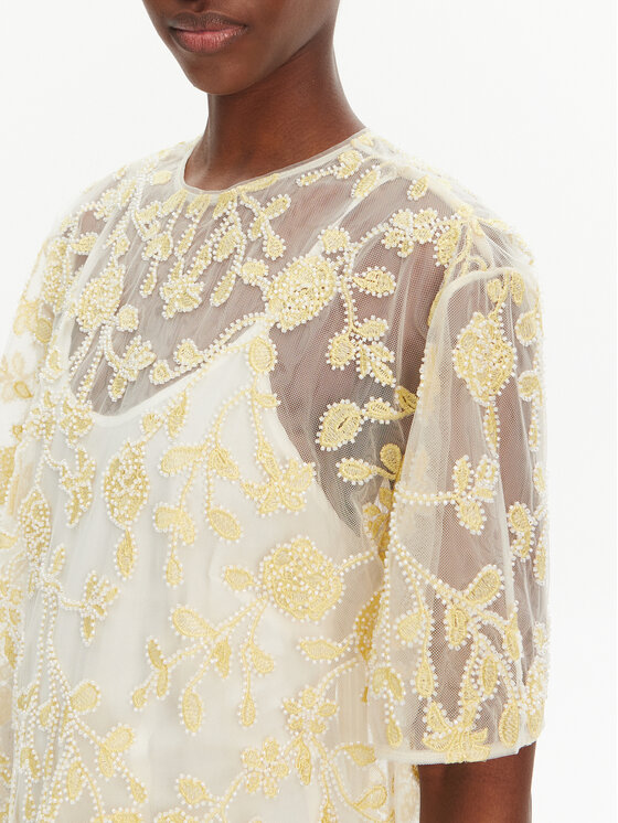 ROTATE ROTATE Abito da cocktail 113675858 Giallo Relaxed Fit