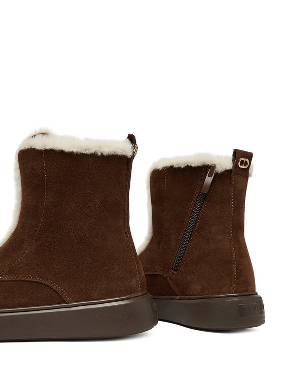 TWINSET TWINSET Čizme 252TGT01C Smeđa