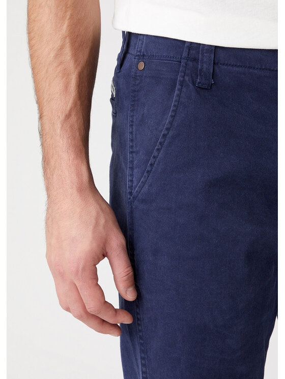 Wrangler Wrangler Chinosy CASEY CHINO Niebieski Straight Fit